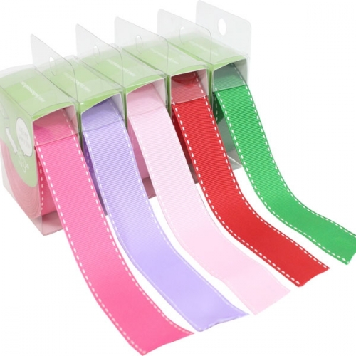 (라라뷰 롤리본) 스티치 리본 5종_25mm/7yd