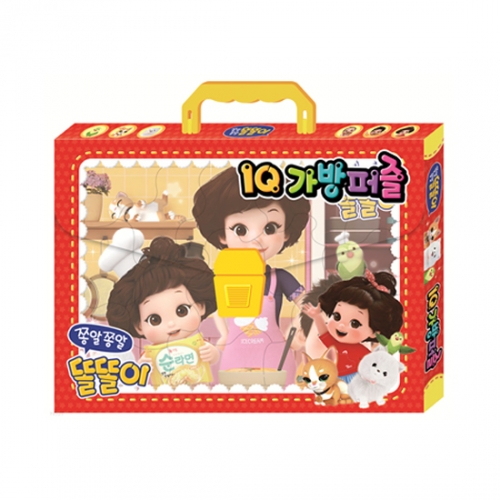 쫑알쫑알 똘똘이 IQ 가방퍼즐 (보관가방+퍼즐4종)_아이누리