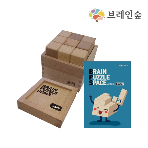 [브레인숲] 원목소마큐브+교재