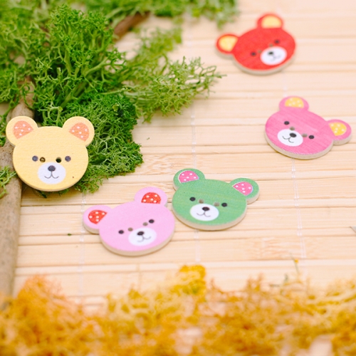 나무 모양 비즈[곰]10개