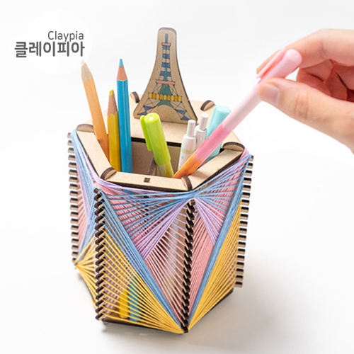 241 입체 스트링아트 랜드마크 필통꽂이 연필꽂이 펜꽂이