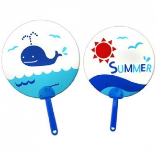 [유니아트] DIY 여름 부채_고래 (19X27cm)