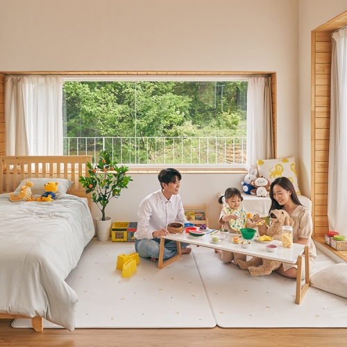 [고급형 PVC] 에코 친환경 어린이집 유치원 거실 복도 바닥 놀이방매트 레몬드랍