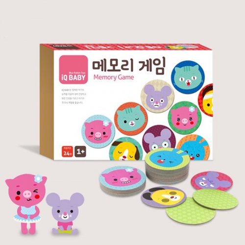 메모리 게임 게임카드24장 두뇌계발 기억력_블루래빗