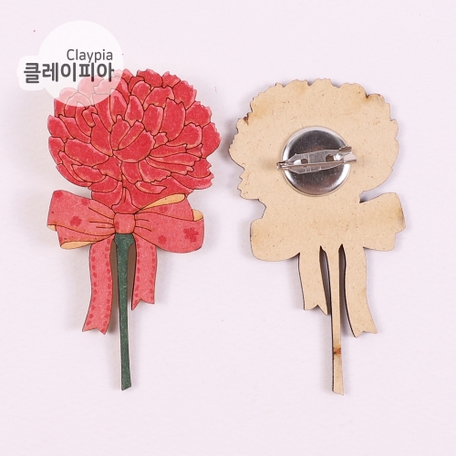 팬시우드 어버이날 카네이션 브로치