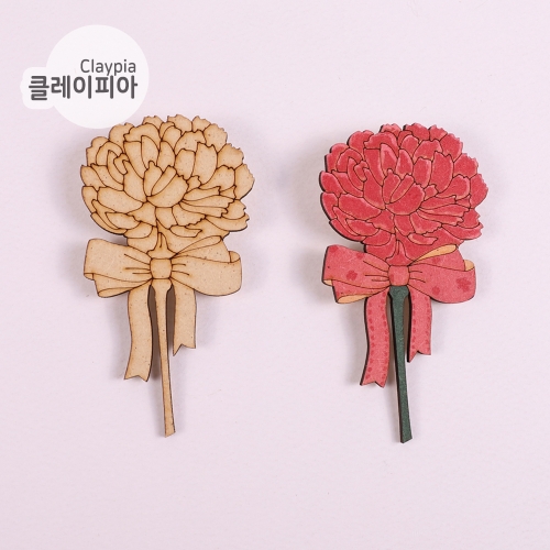 팬시우드 어버이날 카네이션 브로치