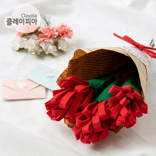 250 펠트 꽃다발 카네이션 만들기 어버이날
