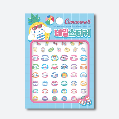 산리오캐릭터즈 시나모롤 네일스티커 손톱 꾸미기_아이누리