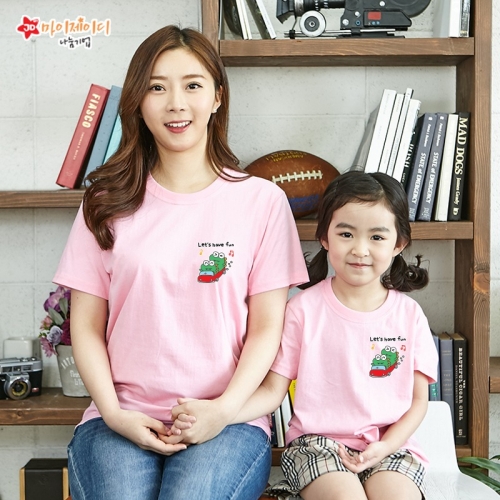 국내산 순면 아트 티셔츠 반팔 _ 신나게 즐겁게 _렛즈해브펀 ＊심플디자인＊
