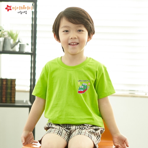 국내산 순면 아트 티셔츠 반팔 _ 신나게 즐겁게 _렛즈해브펀 ＊심플디자인＊