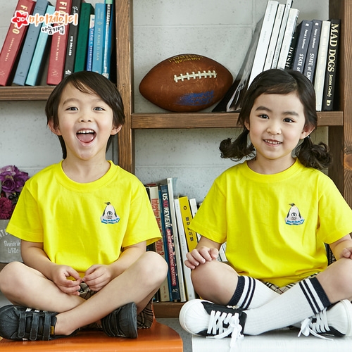 [환경사랑특집]국내산 순면 아트 티셔츠 반팔 _ 고급와펜자수 _ 펭귄을 구해줘