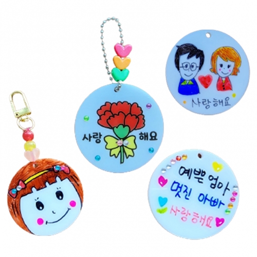 카네이션 아크릴 키링(고리선택)