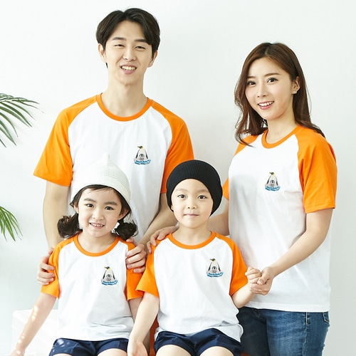 [환경사랑특집]국내산 순면 나그랑 티셔츠 반팔 _ 고급와펜자수 _펭귄을 구해줘