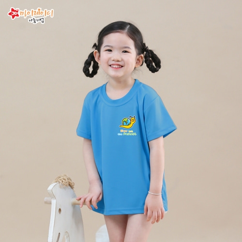 국내산 쿨론100％ 아트 디자인 반팔_지구를 사랑하는 _ 빠른달팽이 ☆심플디자인☆