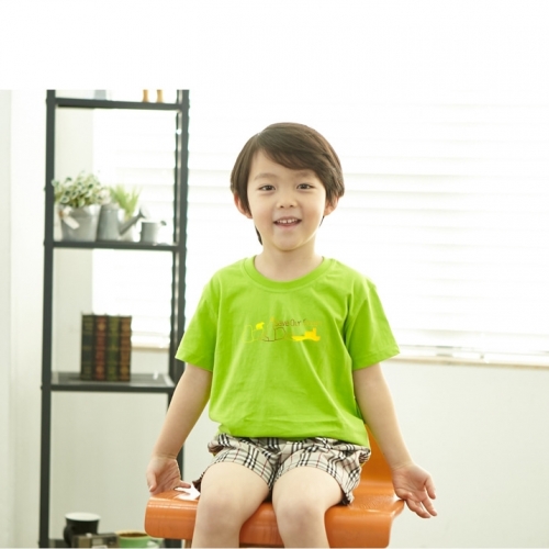 국내산 순면 티셔츠 반팔 _반짝반짝  포일아트 우리의바다 ☆골드포일아트☆