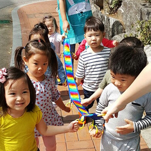 바깥놀이용품 가꿈 인솔띠 두줄기차(6인용 8인용)