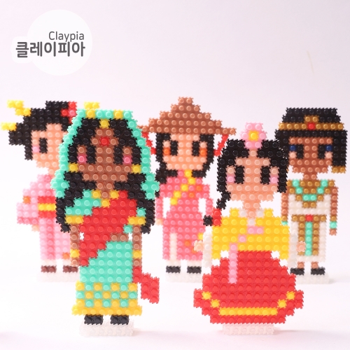 세계 전통 의상 만들기 다문화 디폼블럭 8mm 패키지