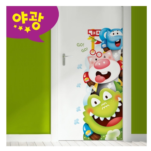 (스티커몰)펀빅 동물자동차1 FDT-2218