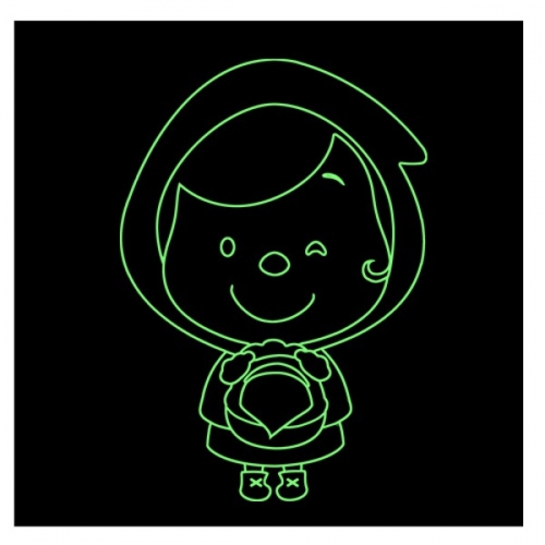 (스티커몰)키재기 빨간모자 FDT-6353