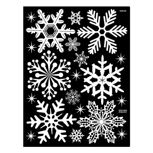 (스티커몰)겨울 눈꽃 X-MAS 눈꽃 중2 GDT-809M