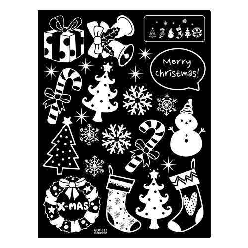 (스티커몰)겨울 눈꽃 X-MAS 메리크리스마스 GDT-815X