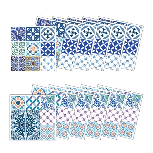 (스티커몰)모던TILE12PCS 유러피언블루 GS-12701