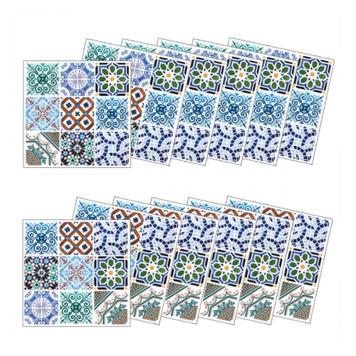 (스티커몰)모던TILE12PCS 유러피언패턴 GS-12702