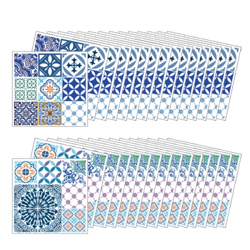 (스티커몰)모던TILE30PCS 유러피언블루 GS-30701