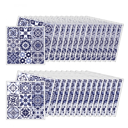 (스티커몰)모던TILE30PCS 유러피언네이비 GS-30707