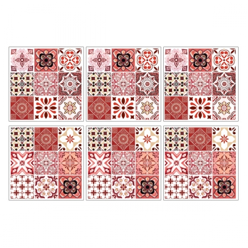 (스티커몰)모던TILE 유러피언레드 GS-706