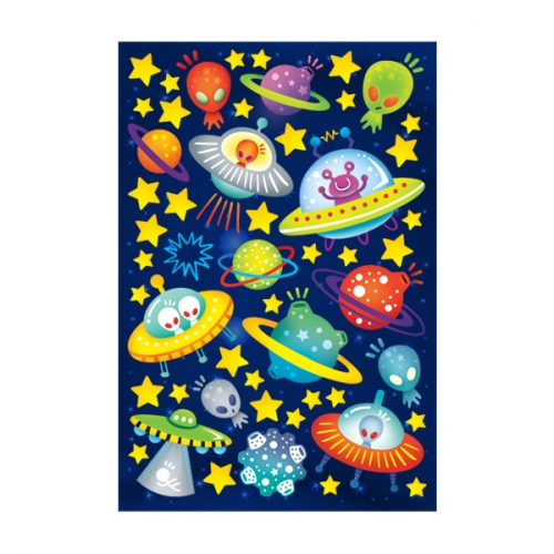 (스티커몰)야광별 UFO 외계인 NS-79