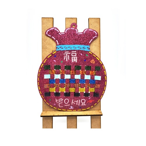 양면 글리터 위빙-복주머니
