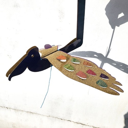 글리터 새 모빌-사다새