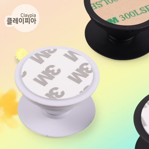 (5개입) 그립톡 만들기 원형 재료 클레이톡 5종
