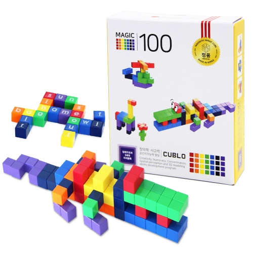 매직큐브 큐블로 국내생산 자석블럭 매직큐브100 MC100C