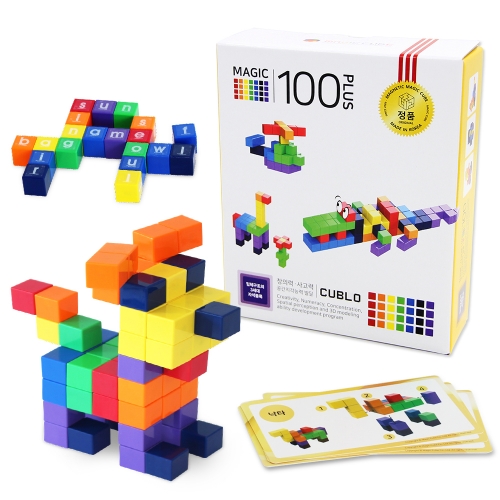 매직큐브 큐블로 국내생산 자석블럭 큐블로100 PLUS case / CL100PB