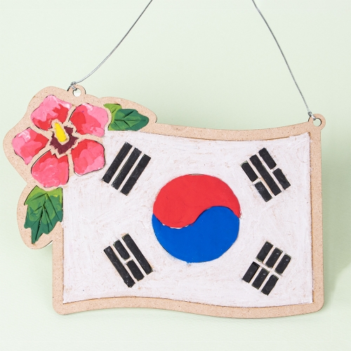 우드 클레이 태극기 (2인용)