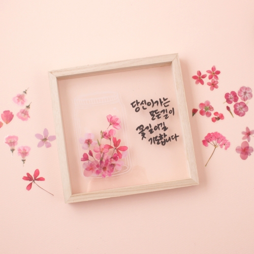 나무아크릴투명액자 S 아크릴 나무 프레임 투명 액자 인테리어 DIY