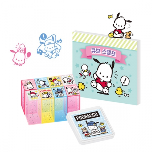 토이북 산리오 큐브 스탬프 포차코 도장놀이 컬러링_도티도그