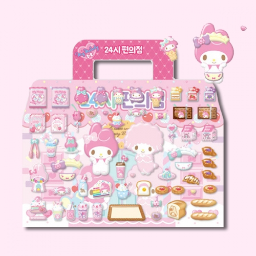스티커북 산리오 미니가방 마이멜로디 24시 편의점_도티도그