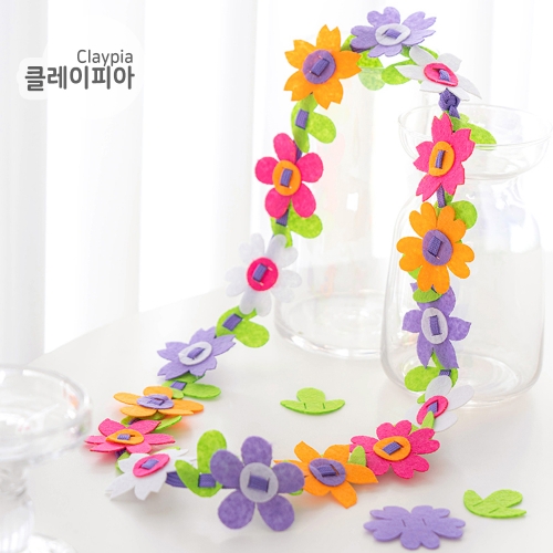 266 부직포 꽃 목걸이 만들기