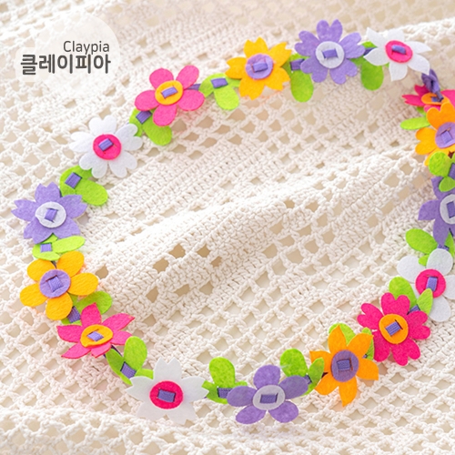 266 부직포 꽃 목걸이 만들기