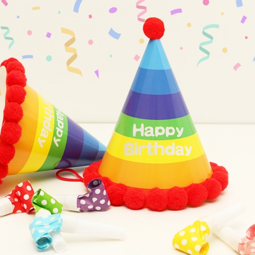 생일파티 고깔 모자