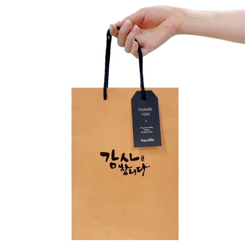 감사 직사각 쇼핑백 (세로/대) 30x40x12 (10매)