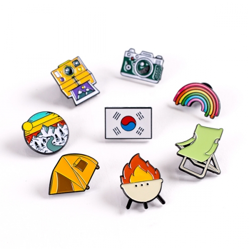 [구디백]밤하늘 캠핑 별똥별 뱃지 4종 선택구매 여행 소풍 G_GI0089