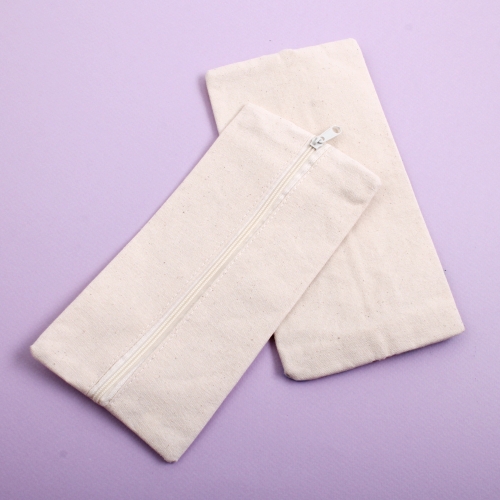 광목필통 20x8.5cm 패브릭 에코백 가방 만들기 봉제 에코 사각