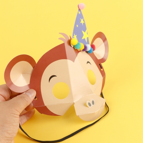 메이크문구 DIY645 종이입체가면만들기 원숭이