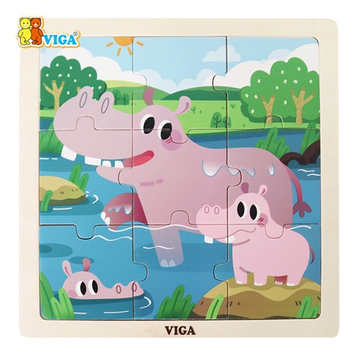 [비가]VIGA 9피스퍼즐 하마 (644V44628)