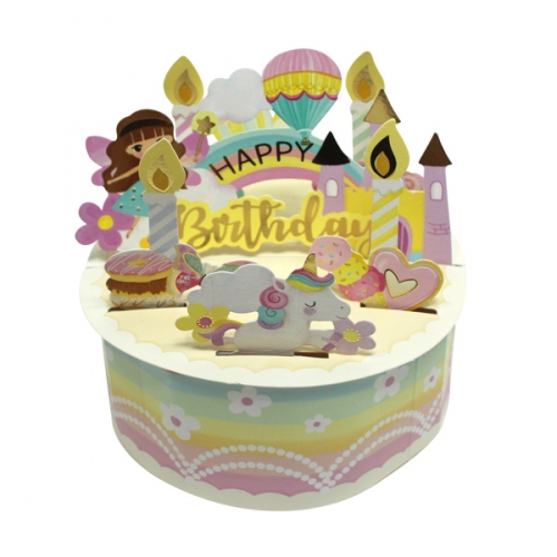 3D 생일 케이크 팝업카드