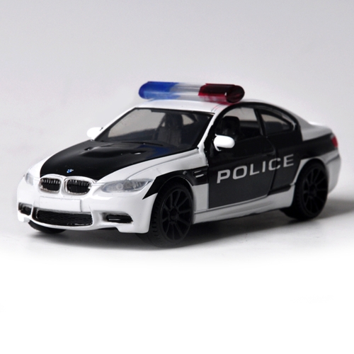 [모터맥스]1:43 2008 BMW M3 쿠페 경찰 순찰차 (Free Wheel)(540M79482)